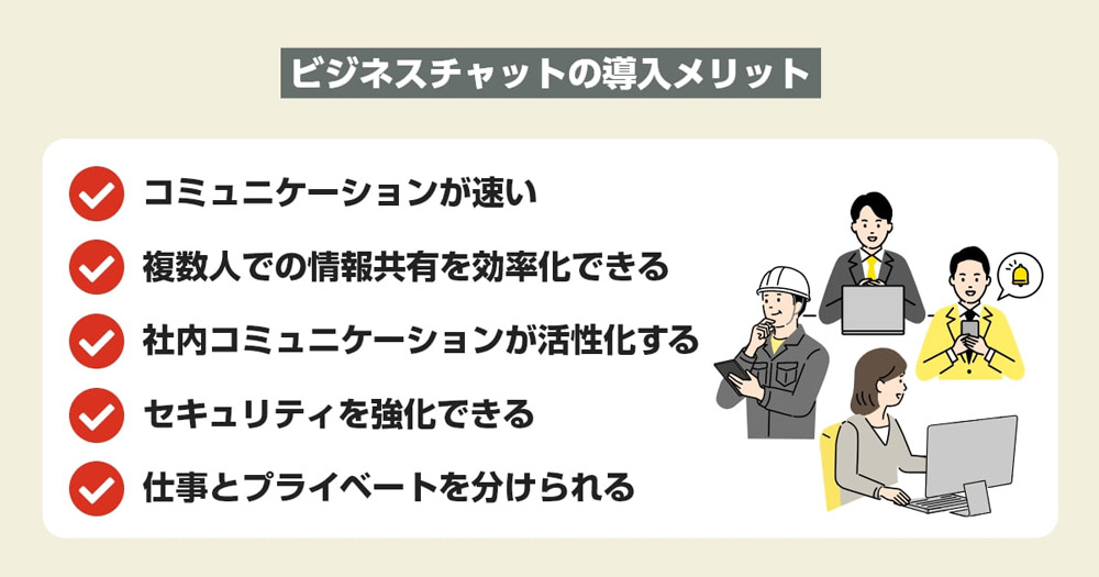 ビジネスチャットの導入メリット