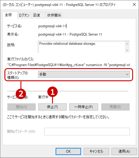 PostgreSQL 9.6サービス